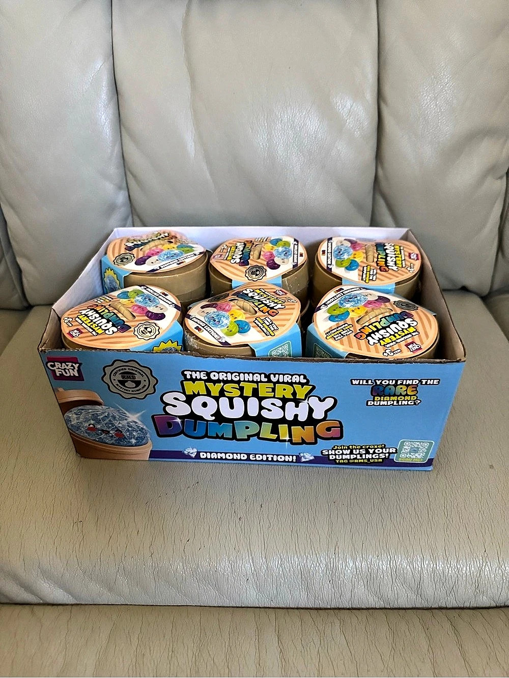 Authentic Crazy Fun My Squishy Dumpling Squishy Dumpling Set of 12 NWT